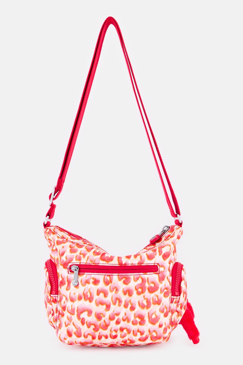 kipling حقيبة كتف نسائية بنقشة حيوانات، متعددة الألوان - Image 2